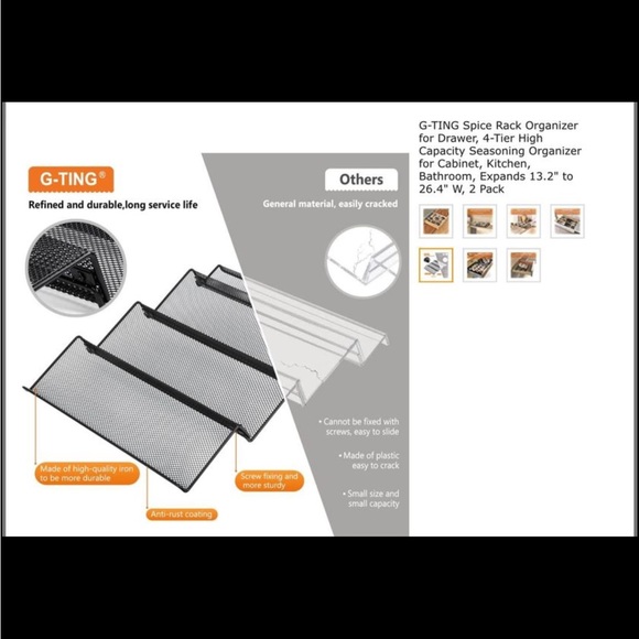 Drawer Spice Racks - Picture 2 of 4